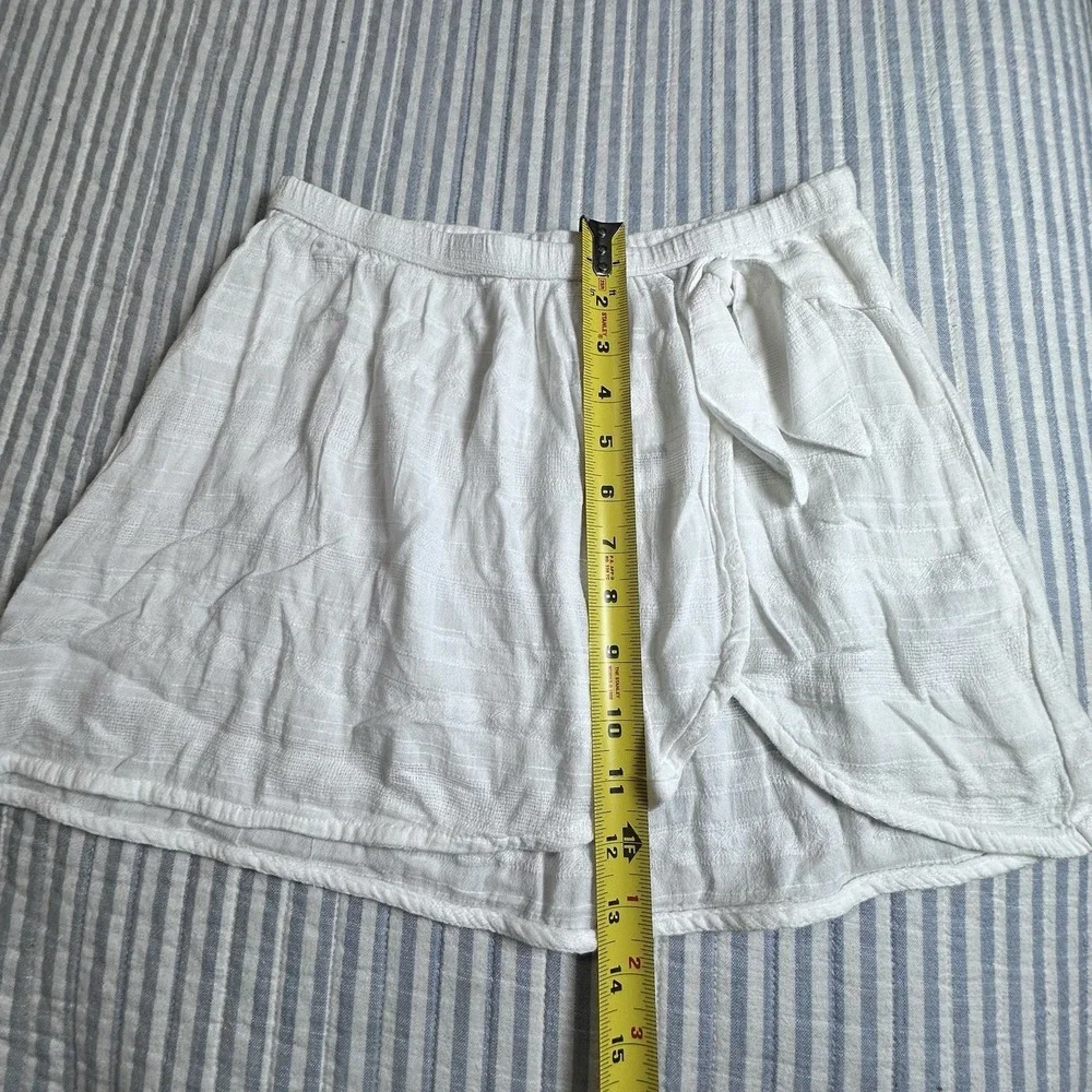 Abercrombie Kids‎ White Gauze Wrap Mini Skirt Side Tie Size 11/12